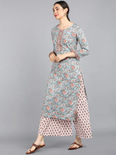 Cotton Printed Kurta Pant Dupatta Set-VKSKD1139E